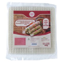 LOTUS GRAND FRESH SPRING ROLL RICE PAPER (SQUARE) 22CM 400GR